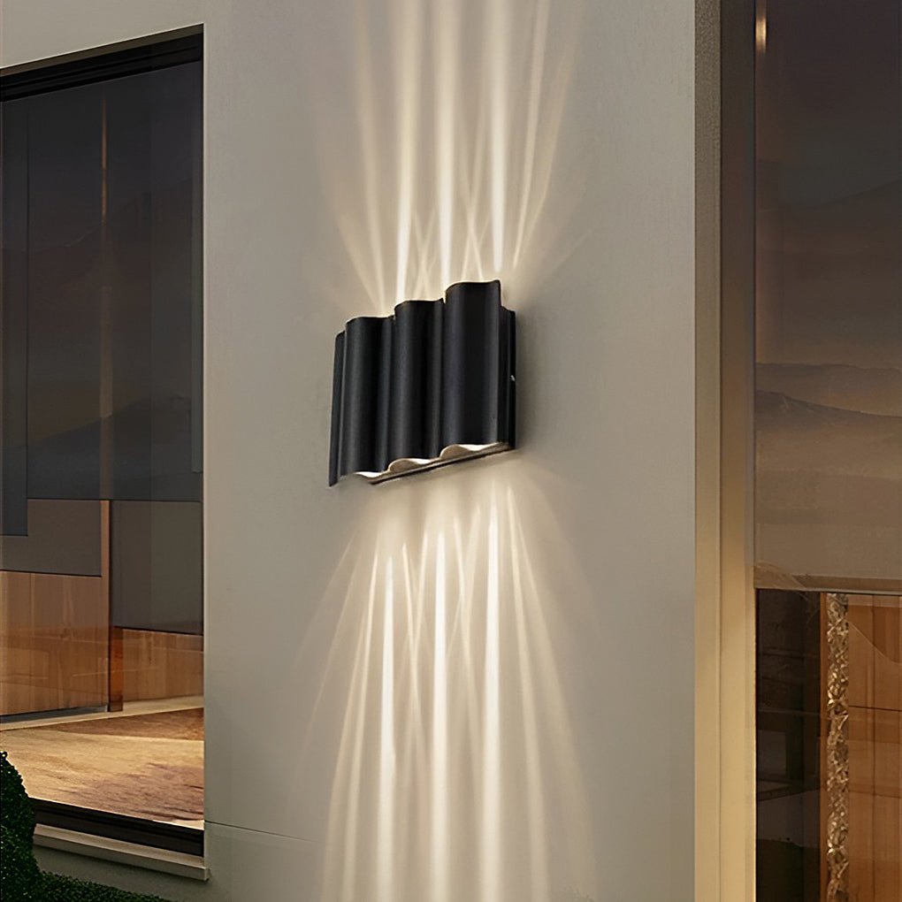 Outdoor Black LED Wall Light for Stylish Illumination