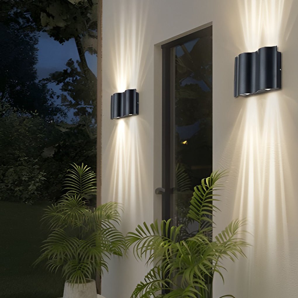 Outdoor Black LED Wall Light for Stylish Illumination