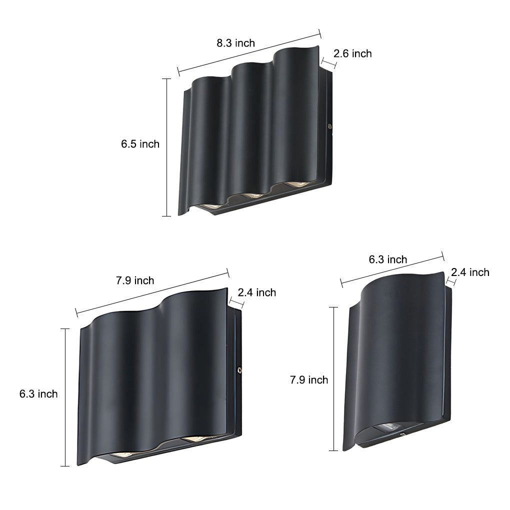 Outdoor Black LED Wall Light for Stylish Illumination