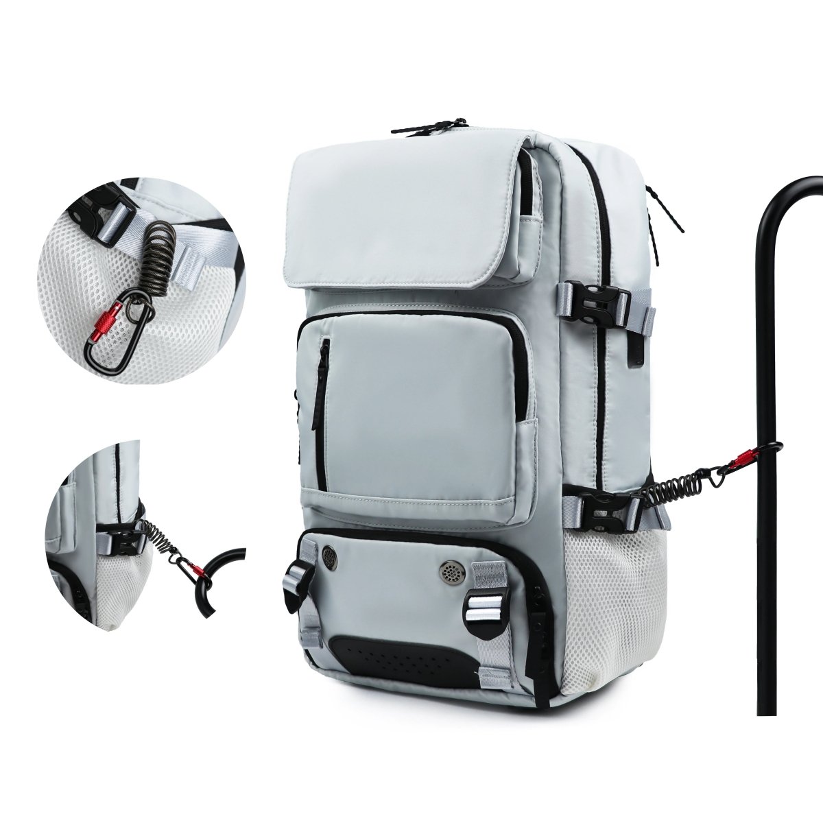 Waterproof Travel Backpack with USB, Shoe Area & Secure Pocket