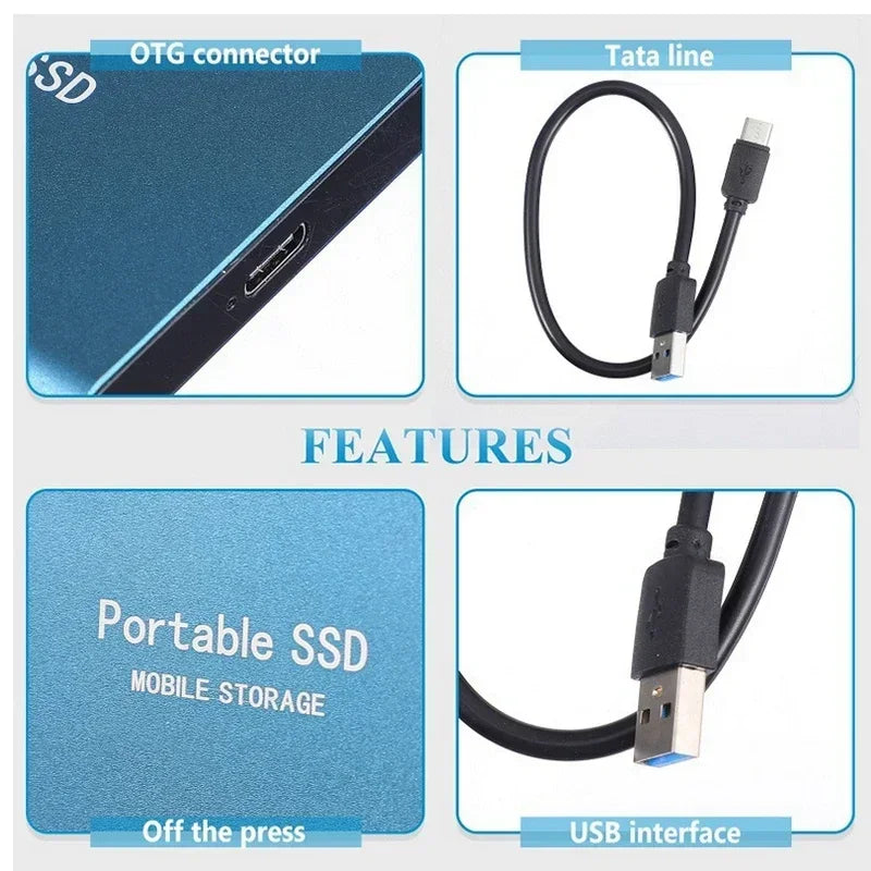 Portable USB 3.1 Type-C SSD | Fast External Storage | 128GB Capacity