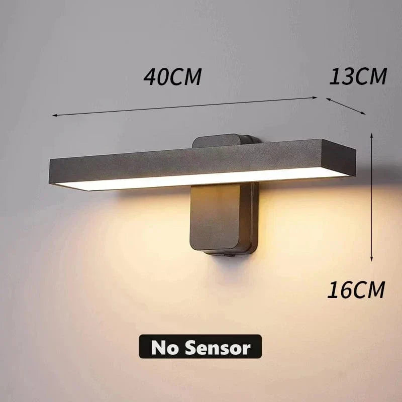 PIR Motion Sensor LED Wall Light, Weatherproof & Adjustable for Outdoor Spaces