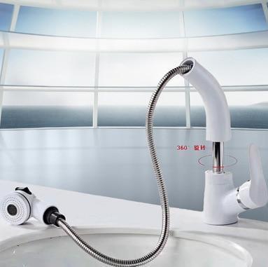 360-Degree Adjustable Pull-Out Shower Faucet