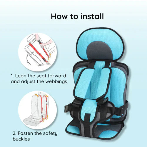 Portable & Foldable Travel Car Booster Seat for Children