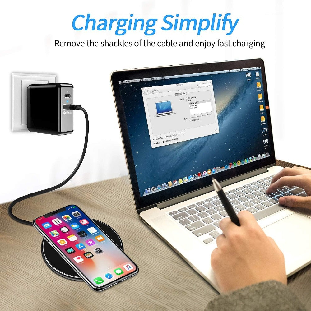 30W Fast Wireless Charger | USB-C MagSafe Pad for iPhone, Samsung & Android
